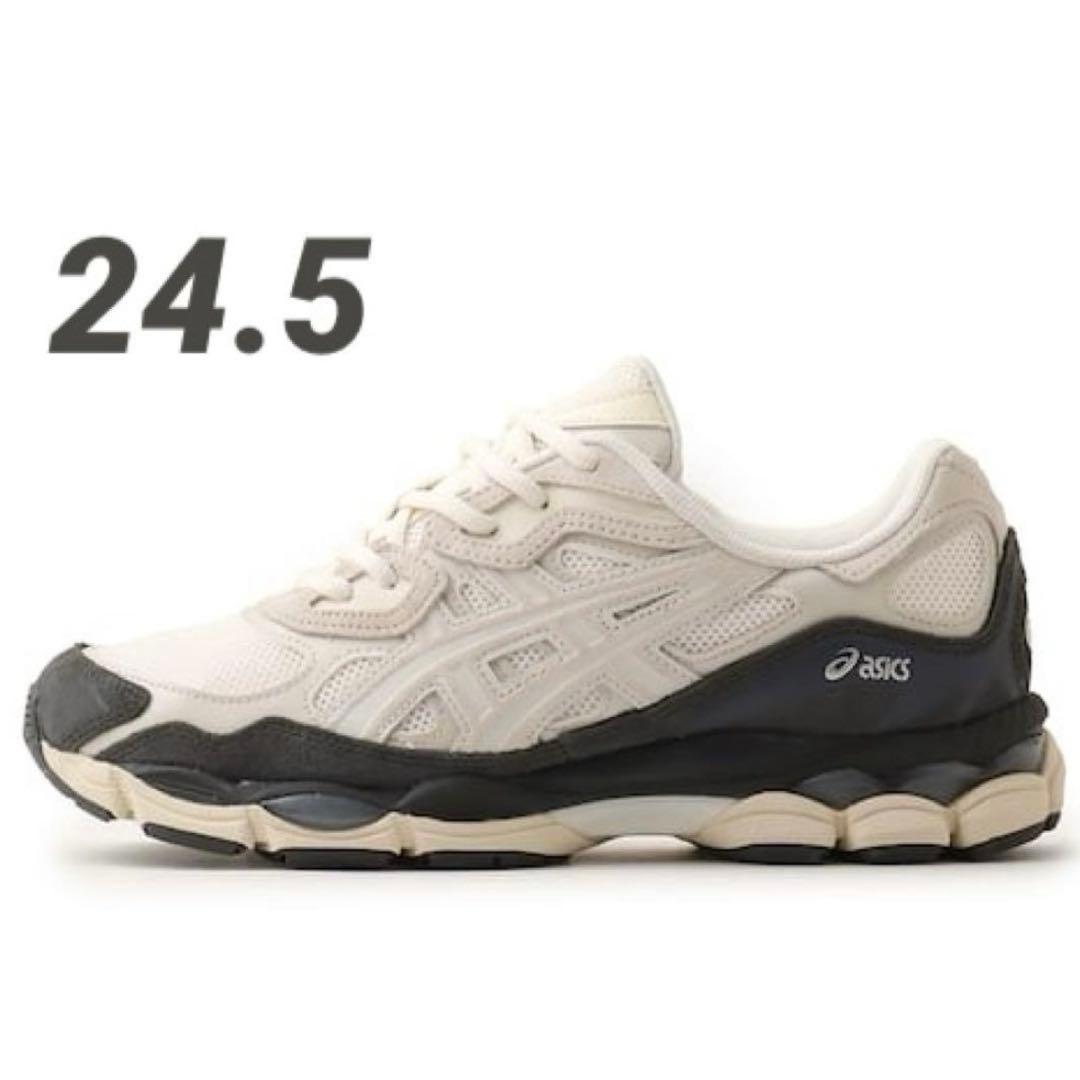 【極美品】asics GELーNYC WHITE/SMOKE GREY