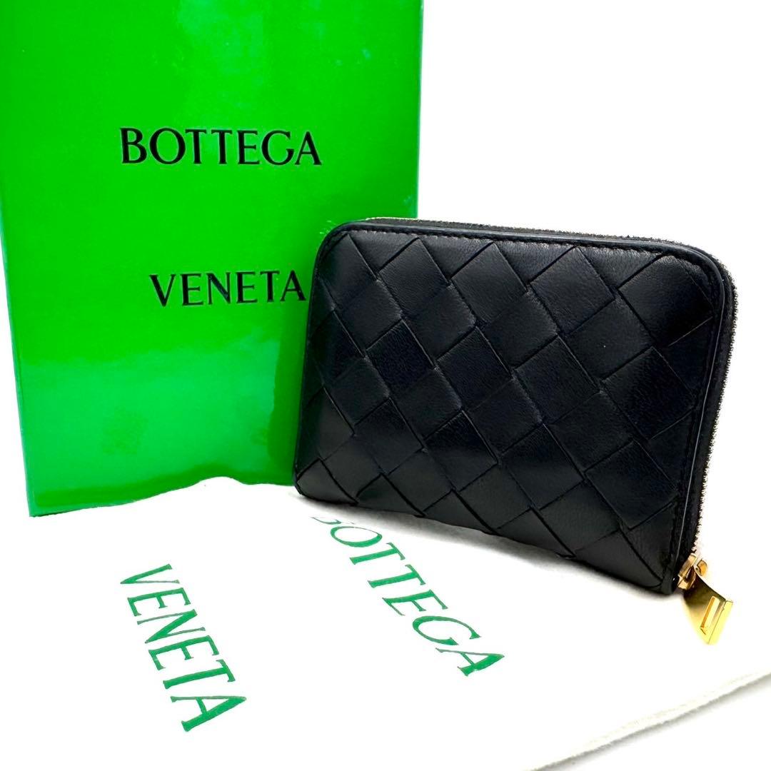 美品 RFID掲載 ボッテガヴェネタ ケース ラウンドファスナー