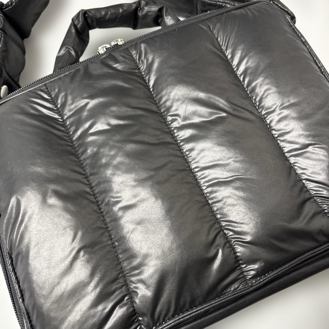 calin カラン ブラックナイロン マザーズバッグ キルティング