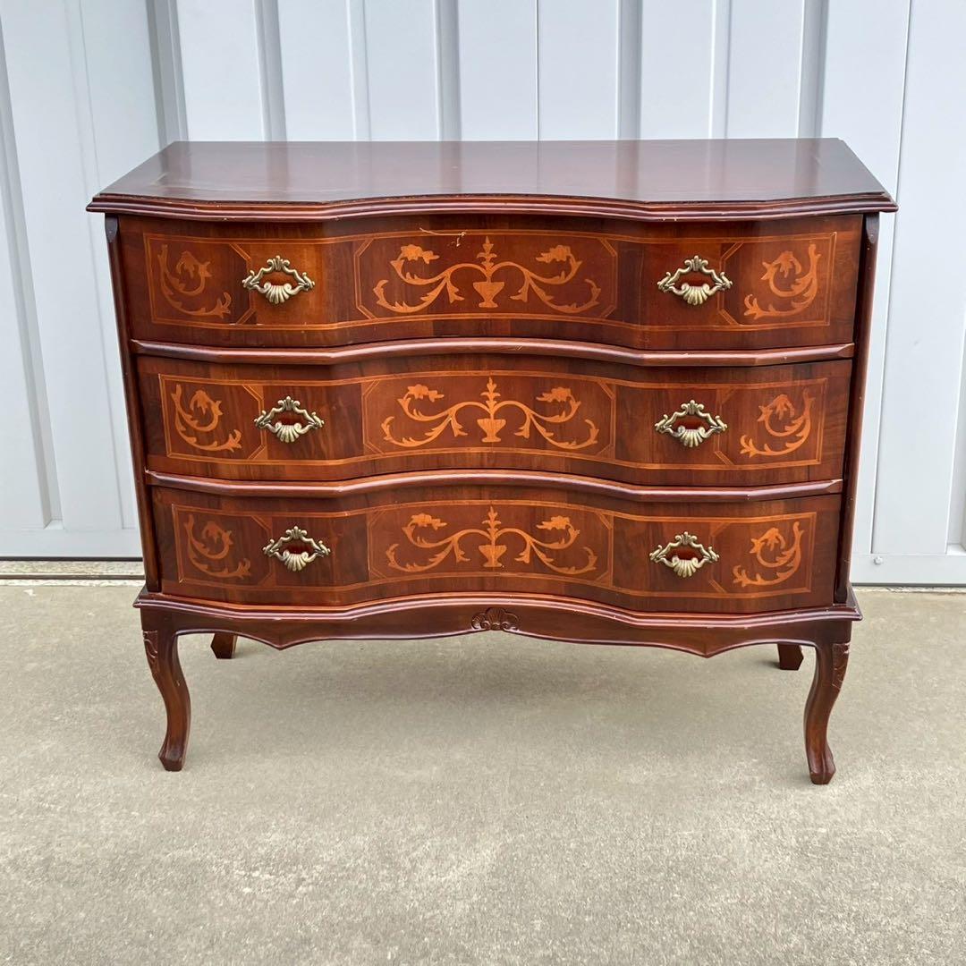 イタリア家具 タロッコ社 象嵌デザイン 猫足 ヴェローナ キャビネット チェスト