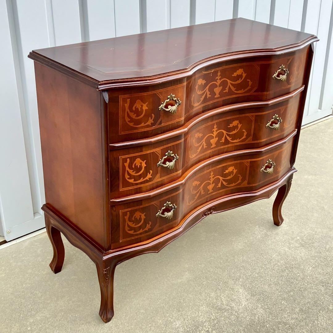 イタリア家具 タロッコ社 象嵌デザイン 猫足 ヴェローナ キャビネット チェスト