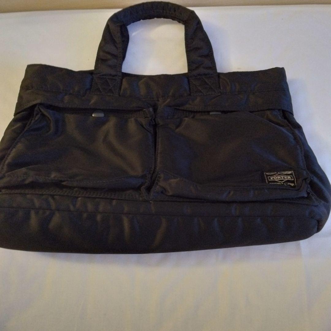 PORTER ブラック トートバッグ　タンカー　TANKER