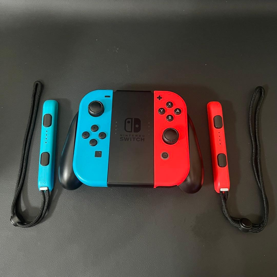 【美品/未対策機/初期型/箱付き】Nintendo Switch 本体 青/赤