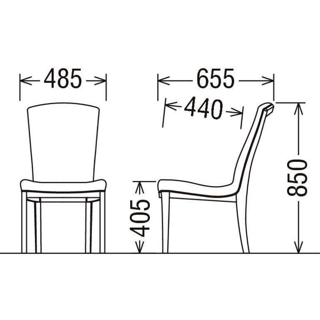 カリモク　ミドルバック ダイニングチェア　1脚CT79　美品　引き取り歓迎　福岡