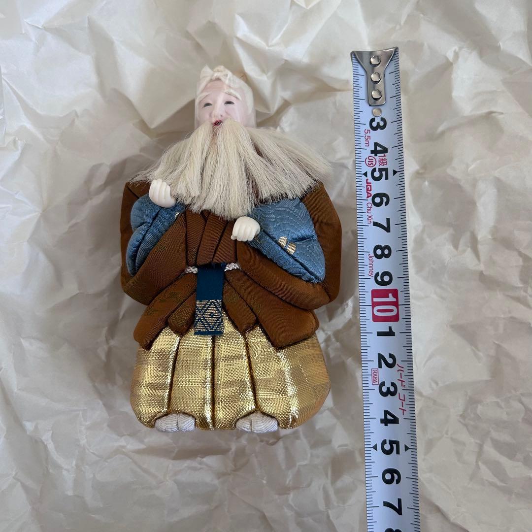 高級人形　伝統工芸品　芳俊作 共白髪 高砂人形