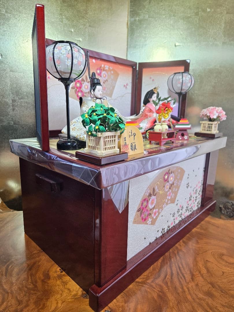 【一点限り】雛人形 収納飾り 　HS28