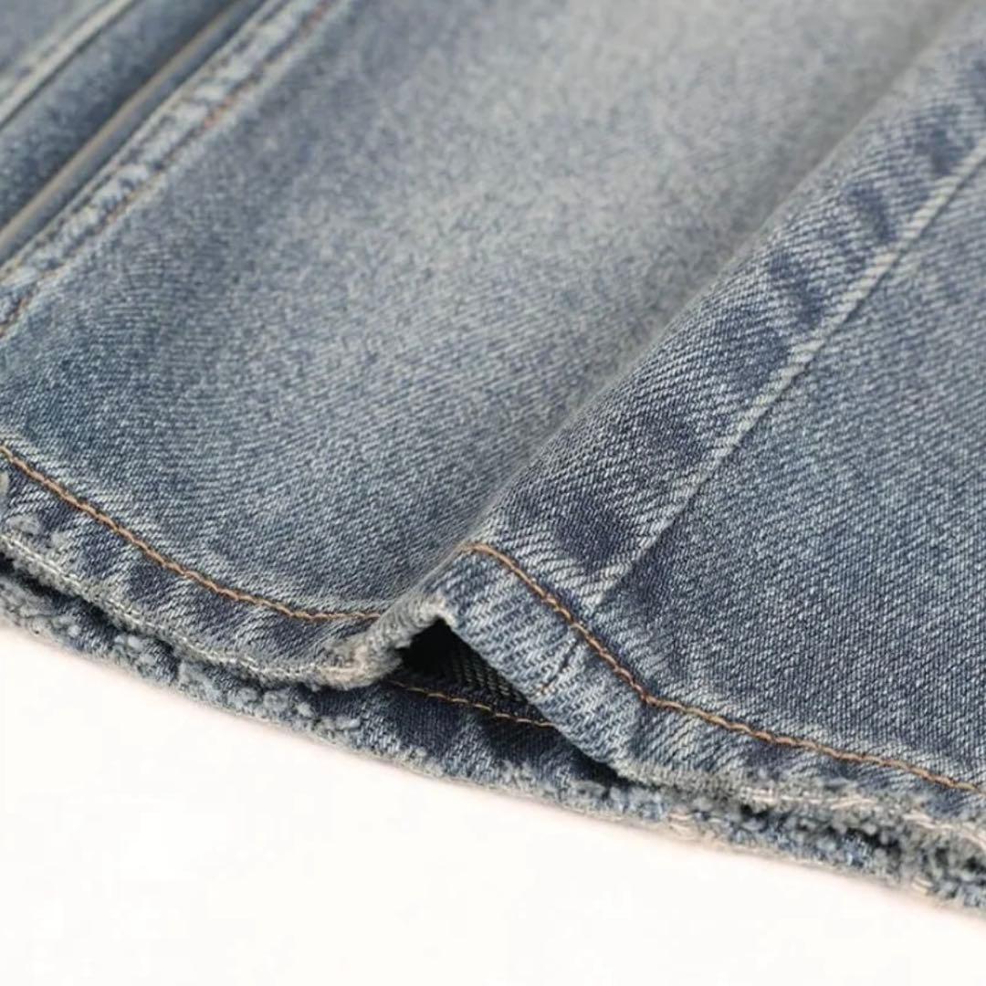 スコットクラブ RADIATE 切り替えデザイン ダメージデニム ワイドパンツ