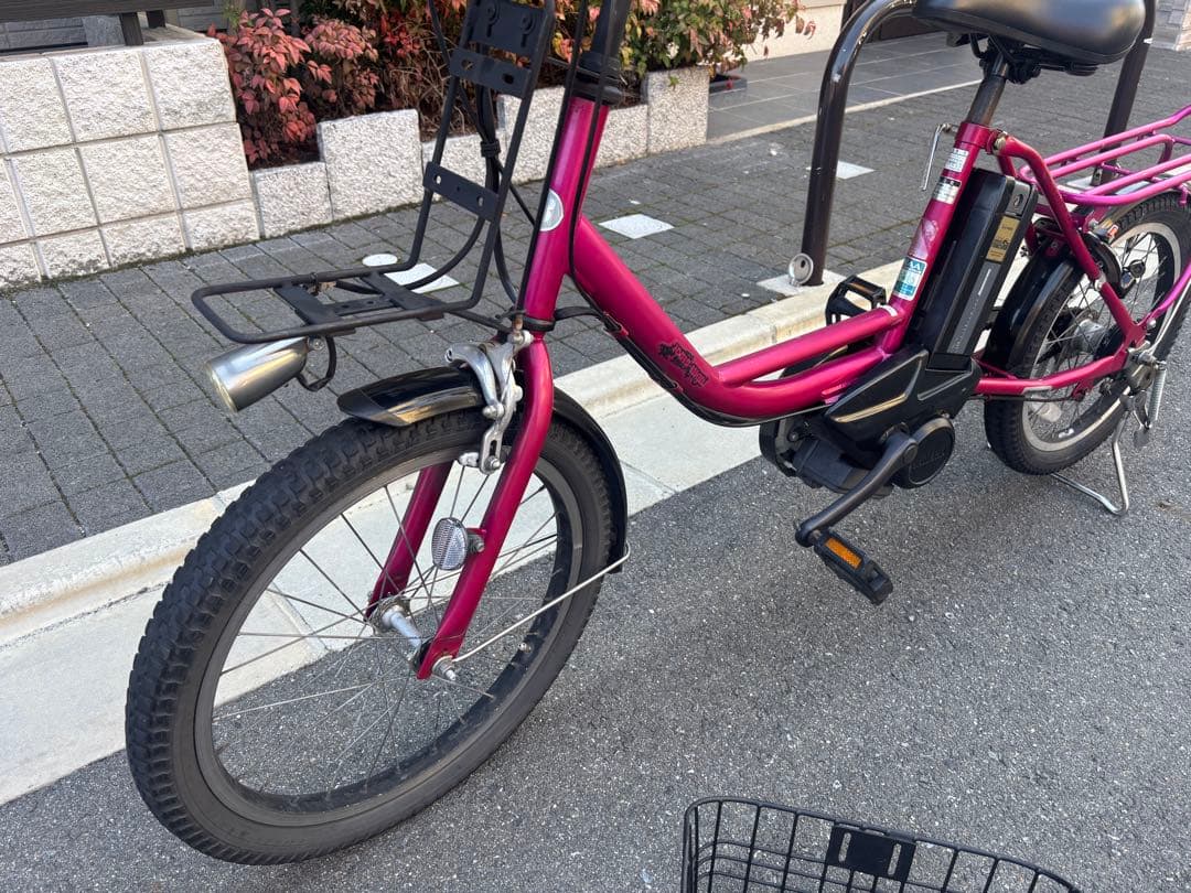 BRIDGESTONE 電動アシスト自転車 小軽自転車　前カゴあり
