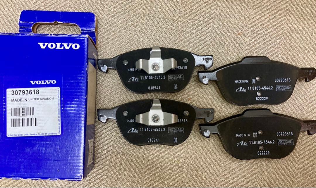 VOLVO純正ブレーキパッド 前•後 セット30793618•31341331