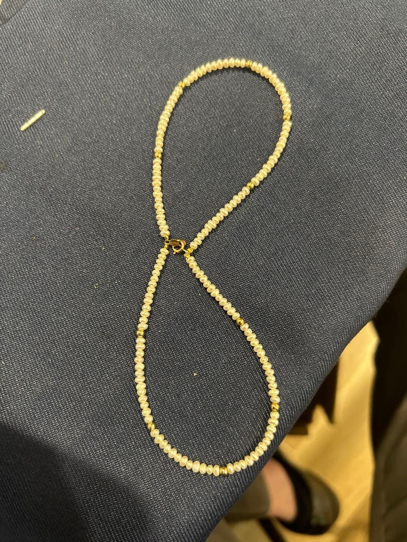 真珠　ブレスレット　K14