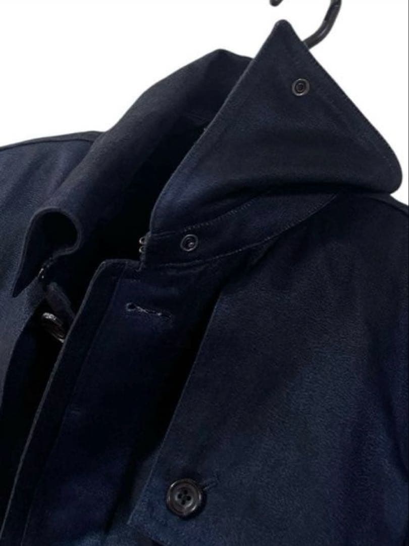 専用品 TORNADO MART マイクロスエード 薄手 コート ライナー付 紺