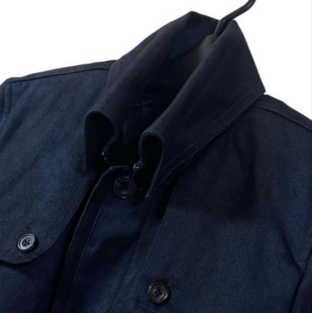 専用品 TORNADO MART マイクロスエード 薄手 コート ライナー付 紺