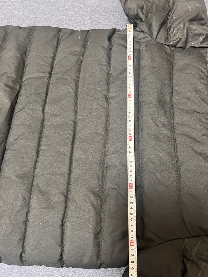 adidas ブラック ベンチコート ストライプ