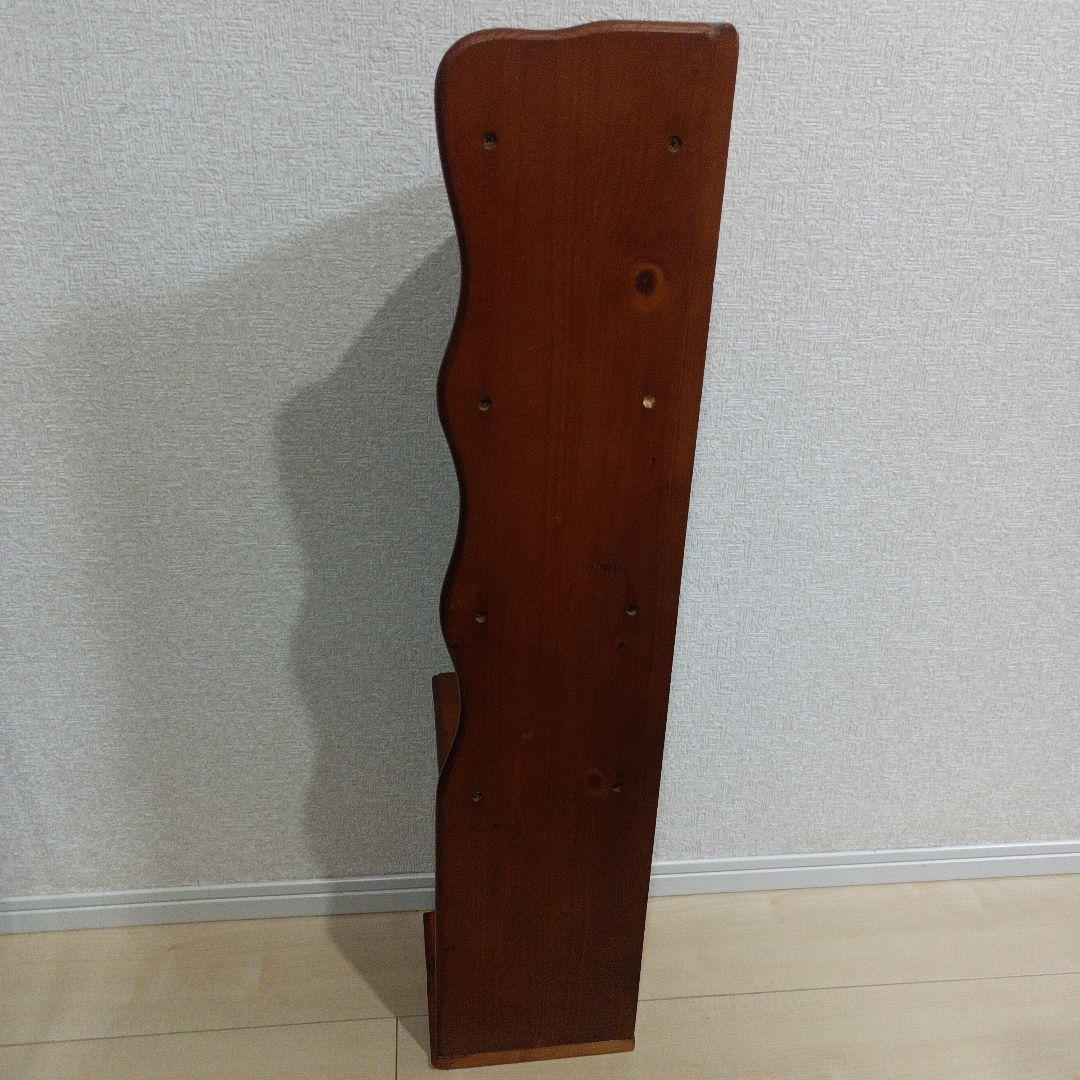 アンティーク　北欧風　木製コーナーラック コーナー飾り棚 3段収納