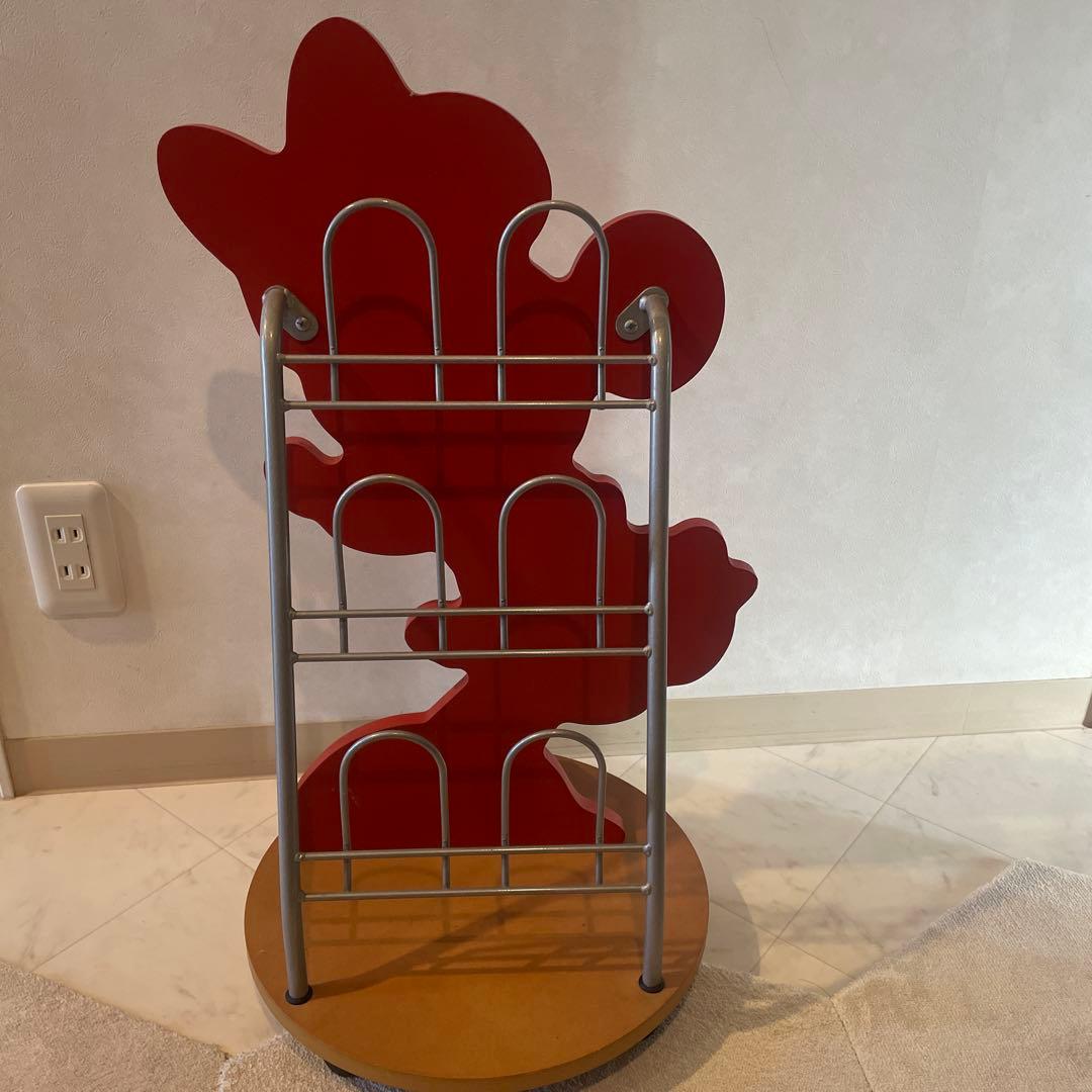 スリッパラック スタンド 木製　ミニーちゃん