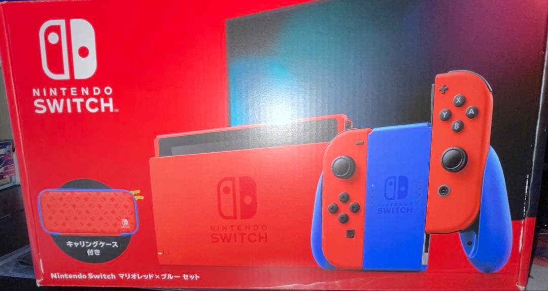 【説明一読願います】任天堂スイッチ　マリオレッド×ブルー　本体