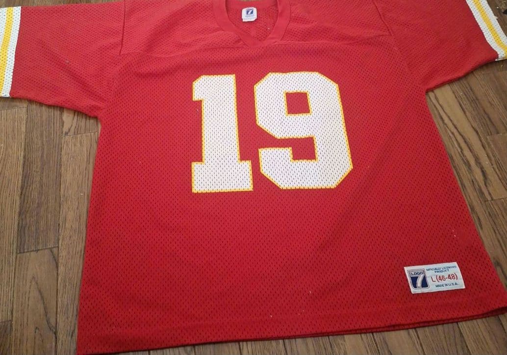 希少 90s USA製 NFL チーフス ジョー・モンタナ ジャージ L 赤