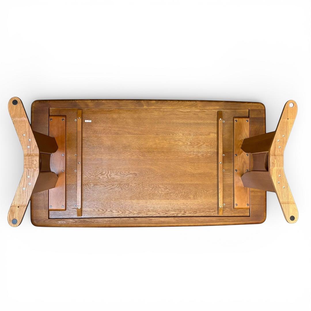 【美品】定価21万 浜本工芸 ダイニングテーブル 幅165cm ナラ無垢材