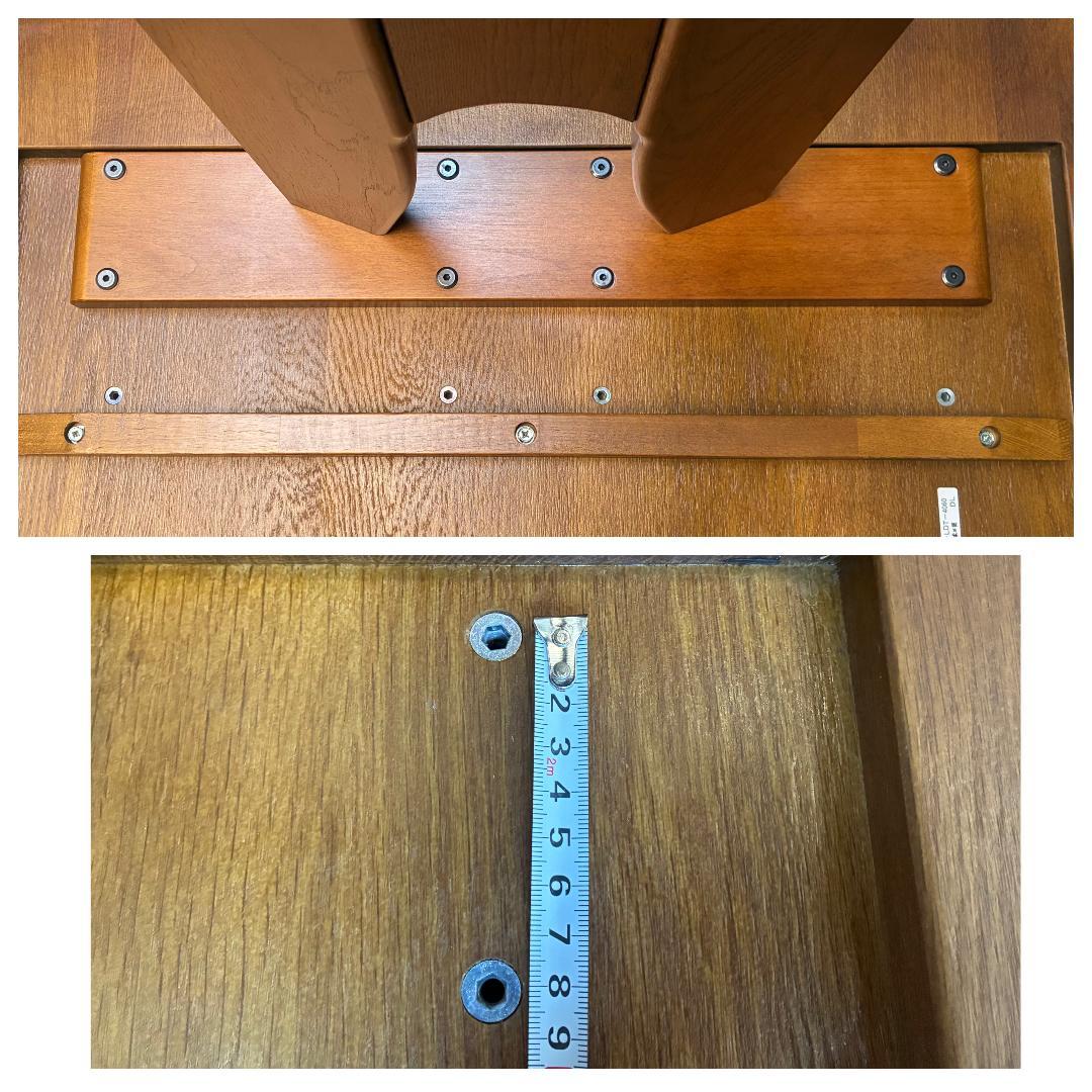 【美品】定価21万 浜本工芸 ダイニングテーブル 幅165cm ナラ無垢材