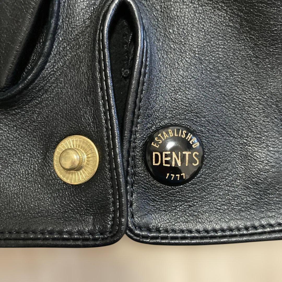 DENTS ブラック レザーグローブ　黒　7.5