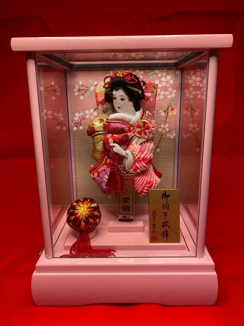 羽子板ガラスケース７号・サイズ間口約２３×奥行約２０×高さ約３１㎝・小さいサイズ