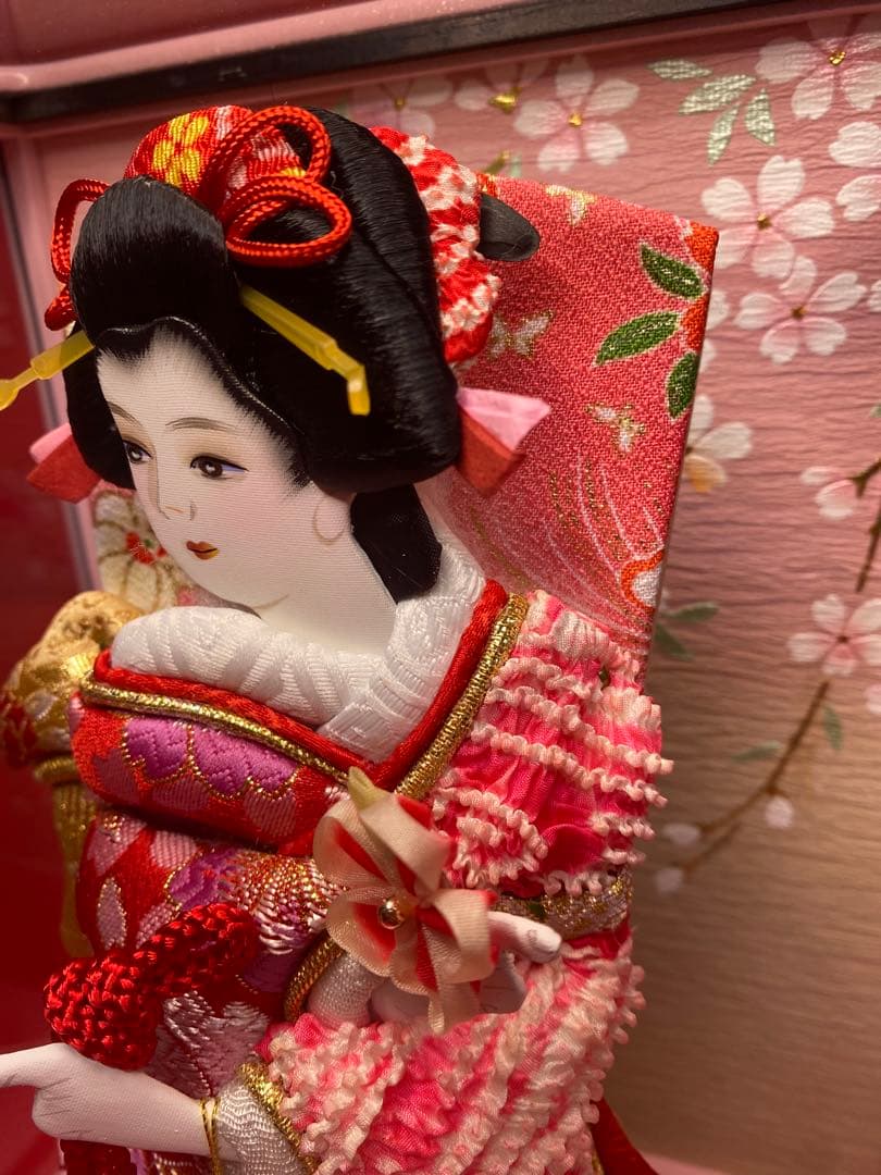 羽子板ガラスケース７号・サイズ間口約２３×奥行約２０×高さ約３１㎝・小さいサイズ