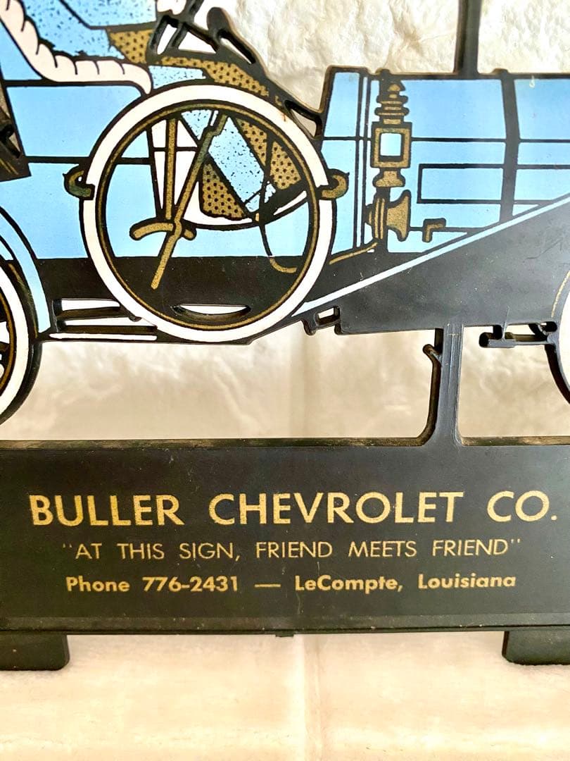 ✴︎1950～70‘S製レア物　シボレー ヴィンテージ広告/クラッシックカー壁掛け