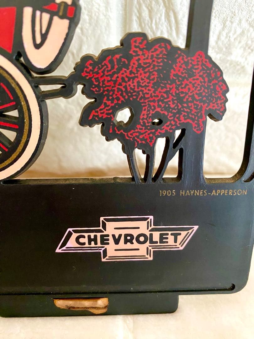 ✴︎1950～70‘S製レア物　シボレー ヴィンテージ広告/クラッシックカー壁掛け