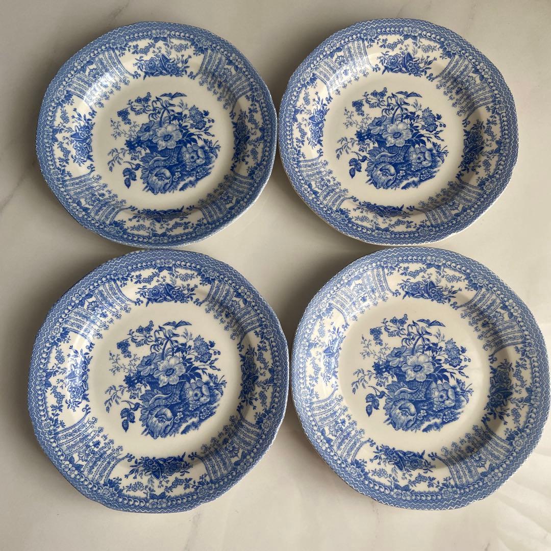 バーレイ皿フローラ4枚セット