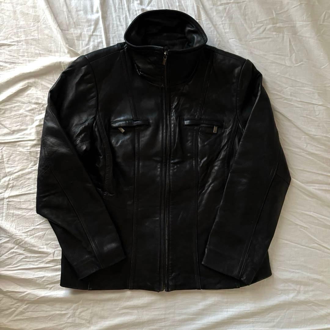 ジャケット・アウター black leather jacket archive opium