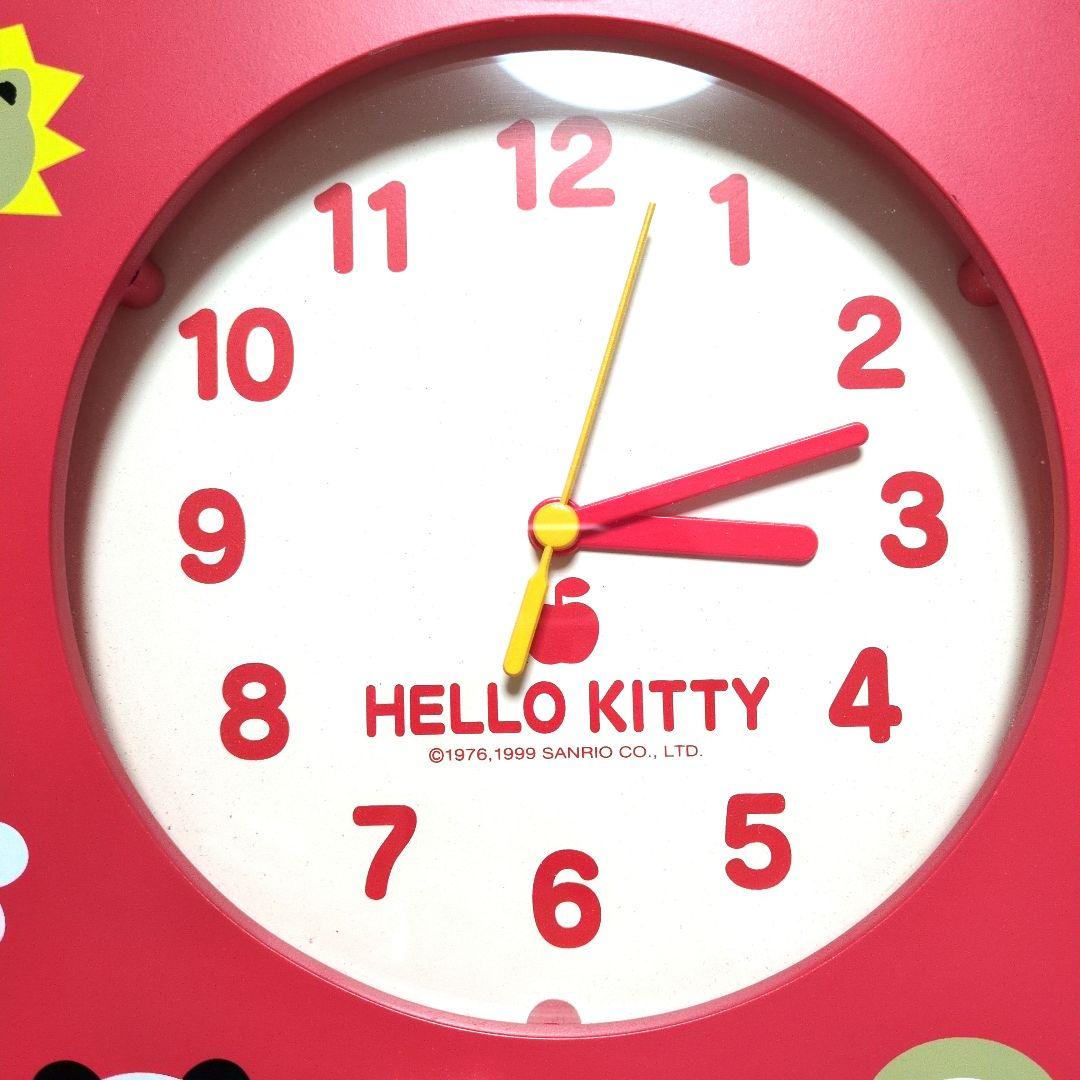 ✨️希少品✨️ ハローキティ 木製 壁掛け時計 99年製 平成レトロ 非売品