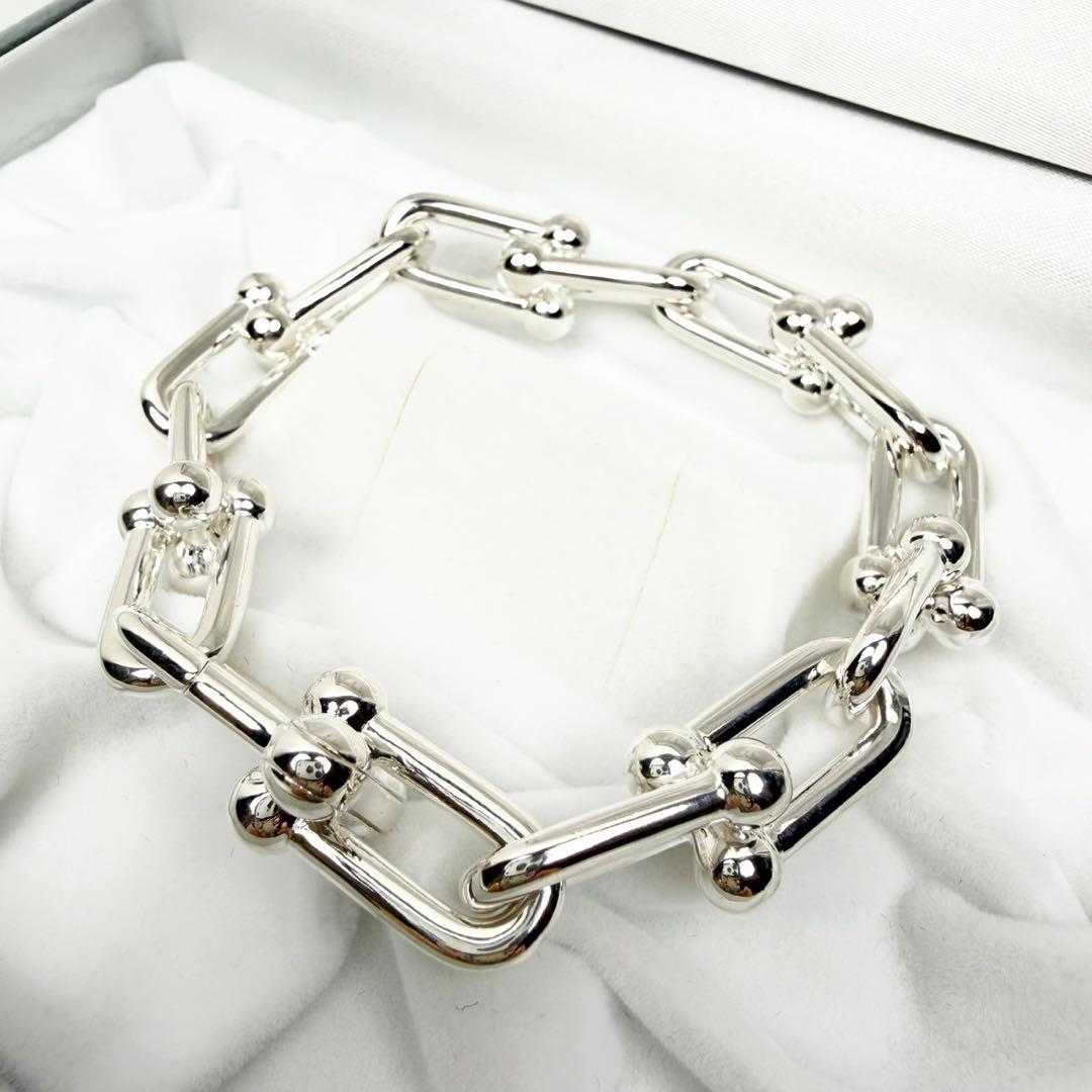 100%本物 超美品 ティファニー ハードウェア ラージ リンク ブレスレット