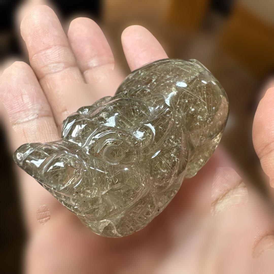 【コレクション】シルバールチル貔貅　龍亀　ロングイ　ヒキュウ