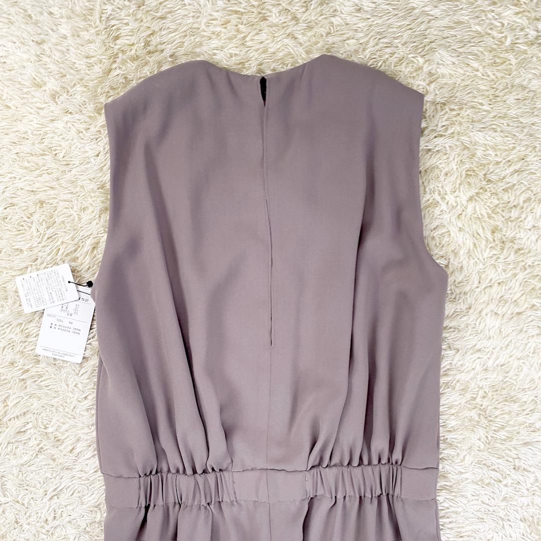 【未使用品】エメ ストレートパンツオールインワン パンツドレス 9 グレー