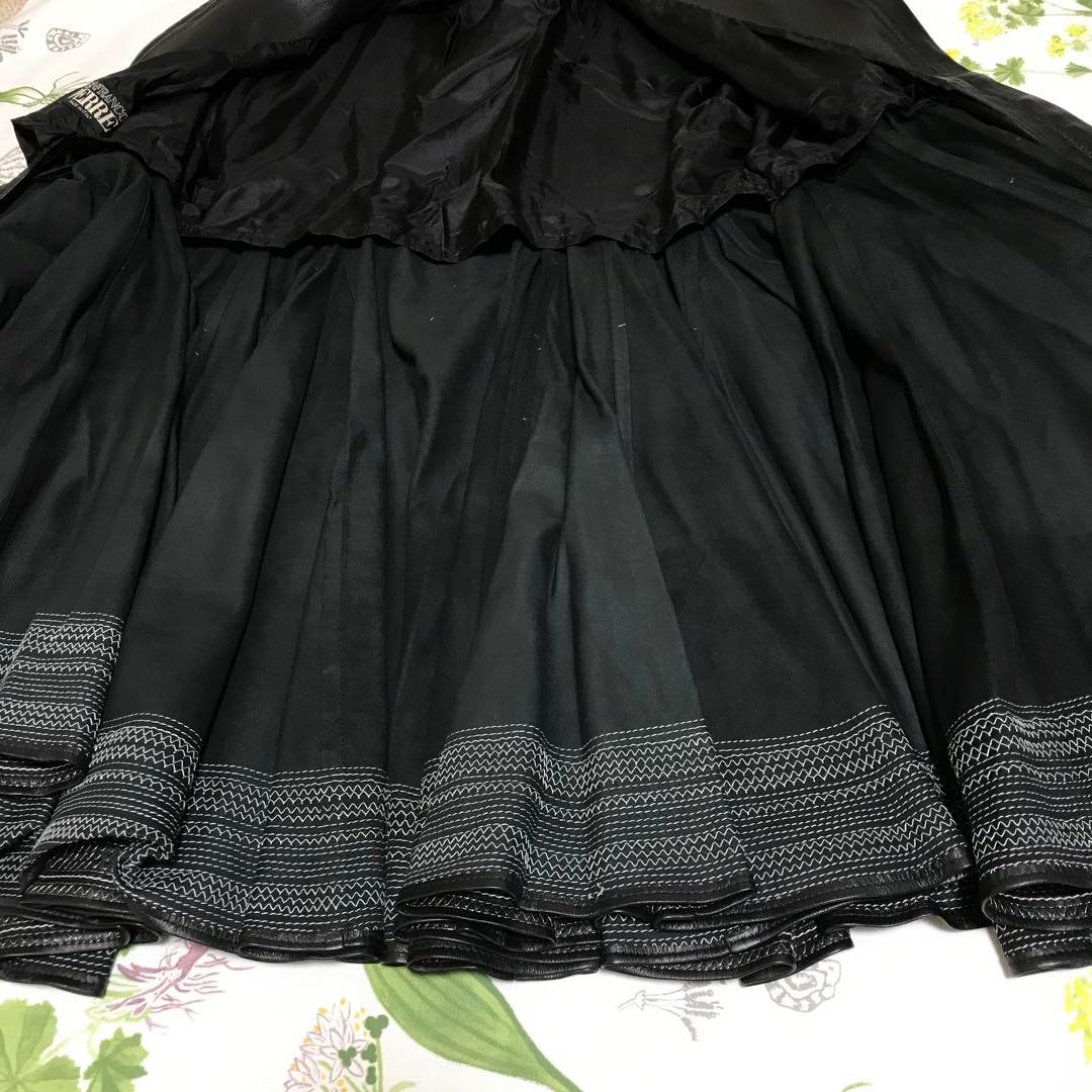 かおり　レザージャケット　ぺプラムジャケット