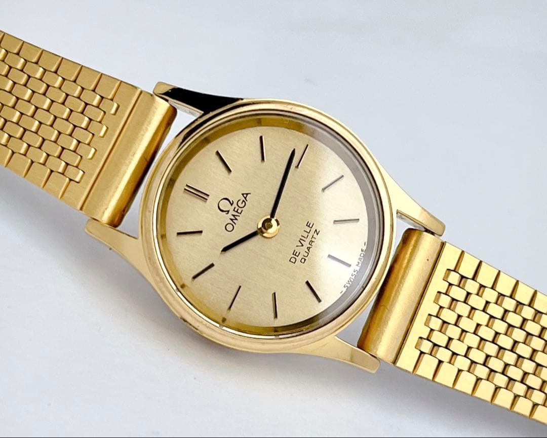 OMEGA デビル プッシュリューズ レディース 腕時計 ヴィンテージ ゴールド