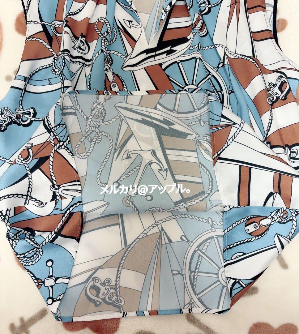 新品タグ有★最終値下げ★ルルウィルビー マリーナプリント ブラウス　2025SS