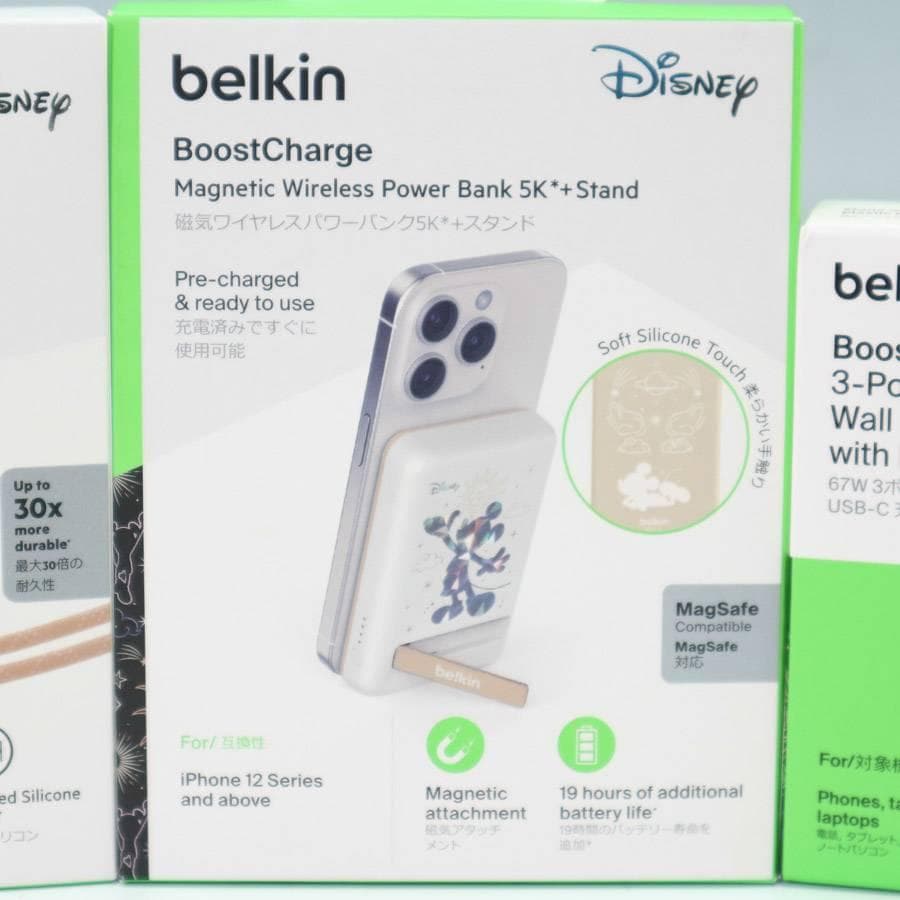 新品！24年製 ディズニー100周年限定×ベルキン チャージングギフトボックスb