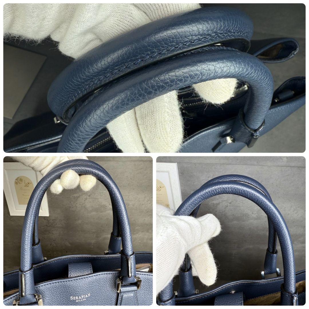 ★極美品★SERAPIAN LUNA 2way A4可 RUGIADAレザー