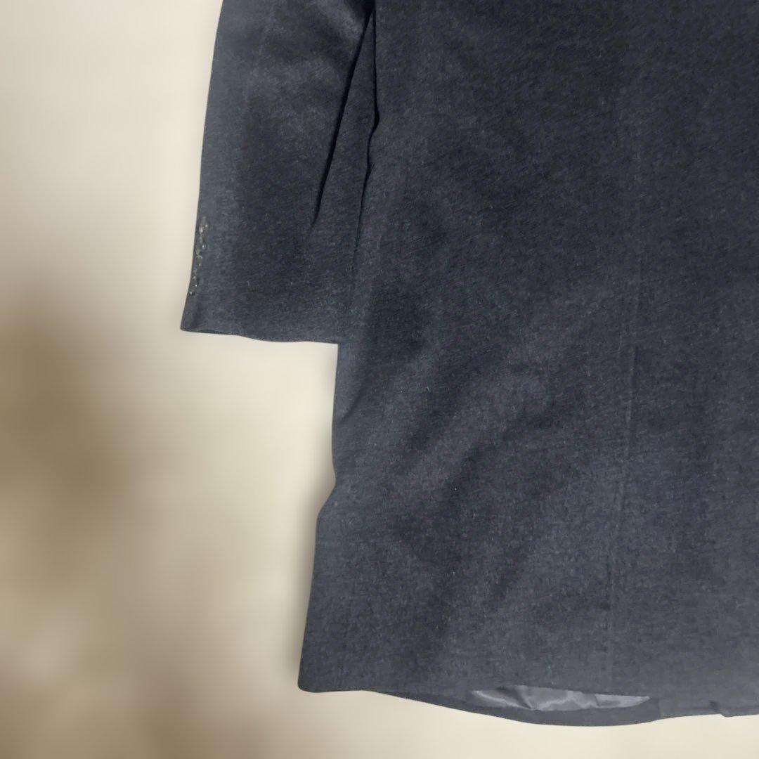 【未使用級】鎌倉シャツ × COLOMBO カシミヤ チェスターコート 黒 XL