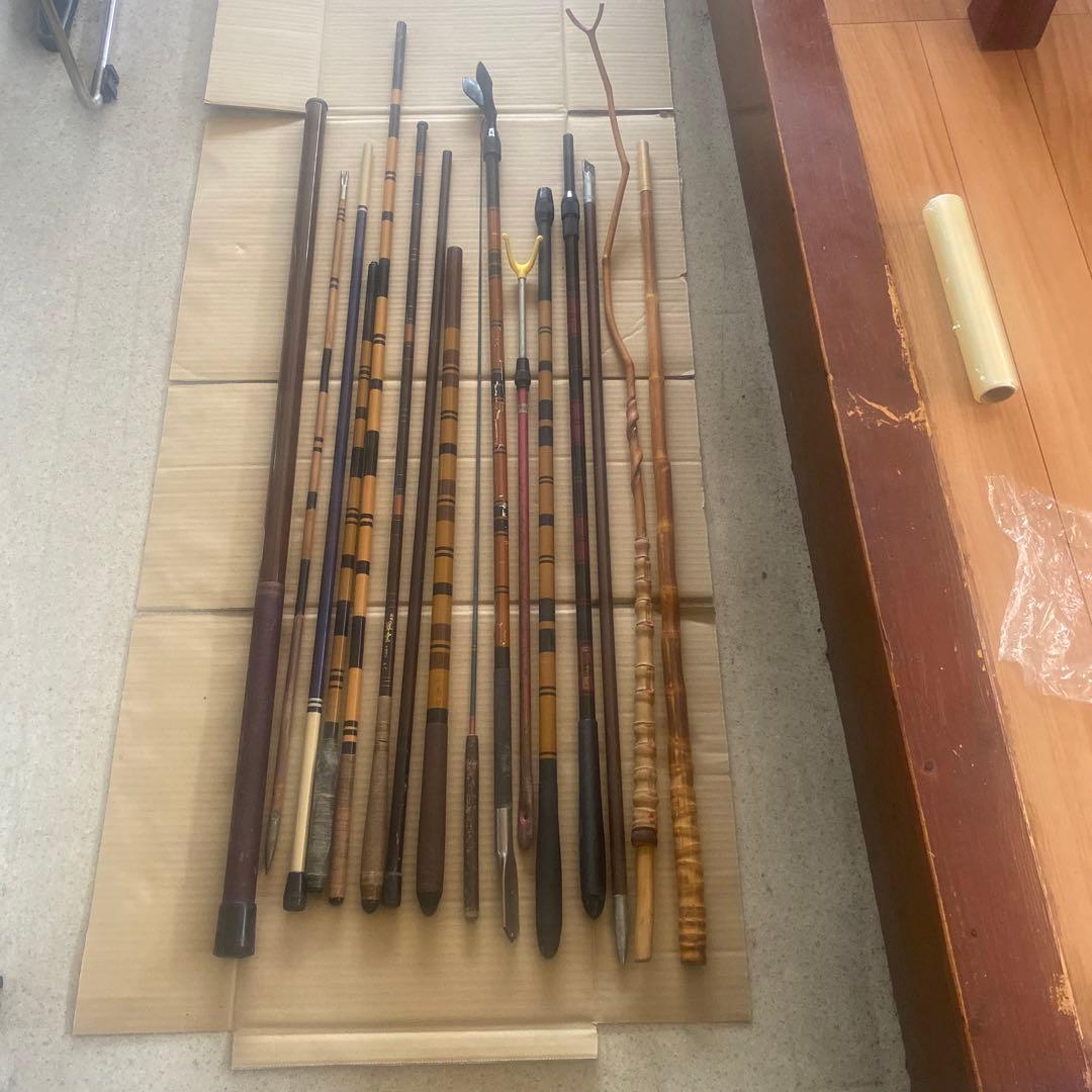 ヘラブナ竿.竿掛セット 多数