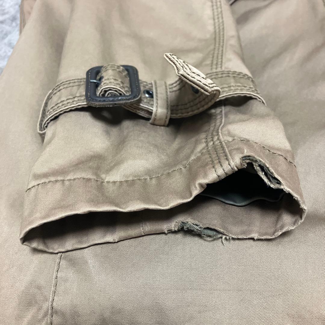 バーバリーブラックレーベル トレンチコート希少L BMA46-306-44