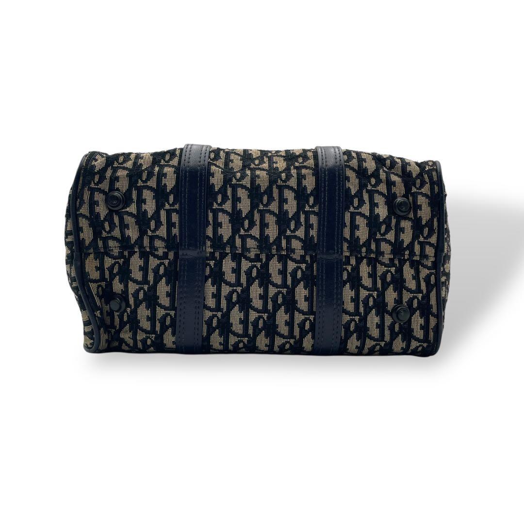 良品 Christian Dior ミニボストンバッグ キャンバス トロッター