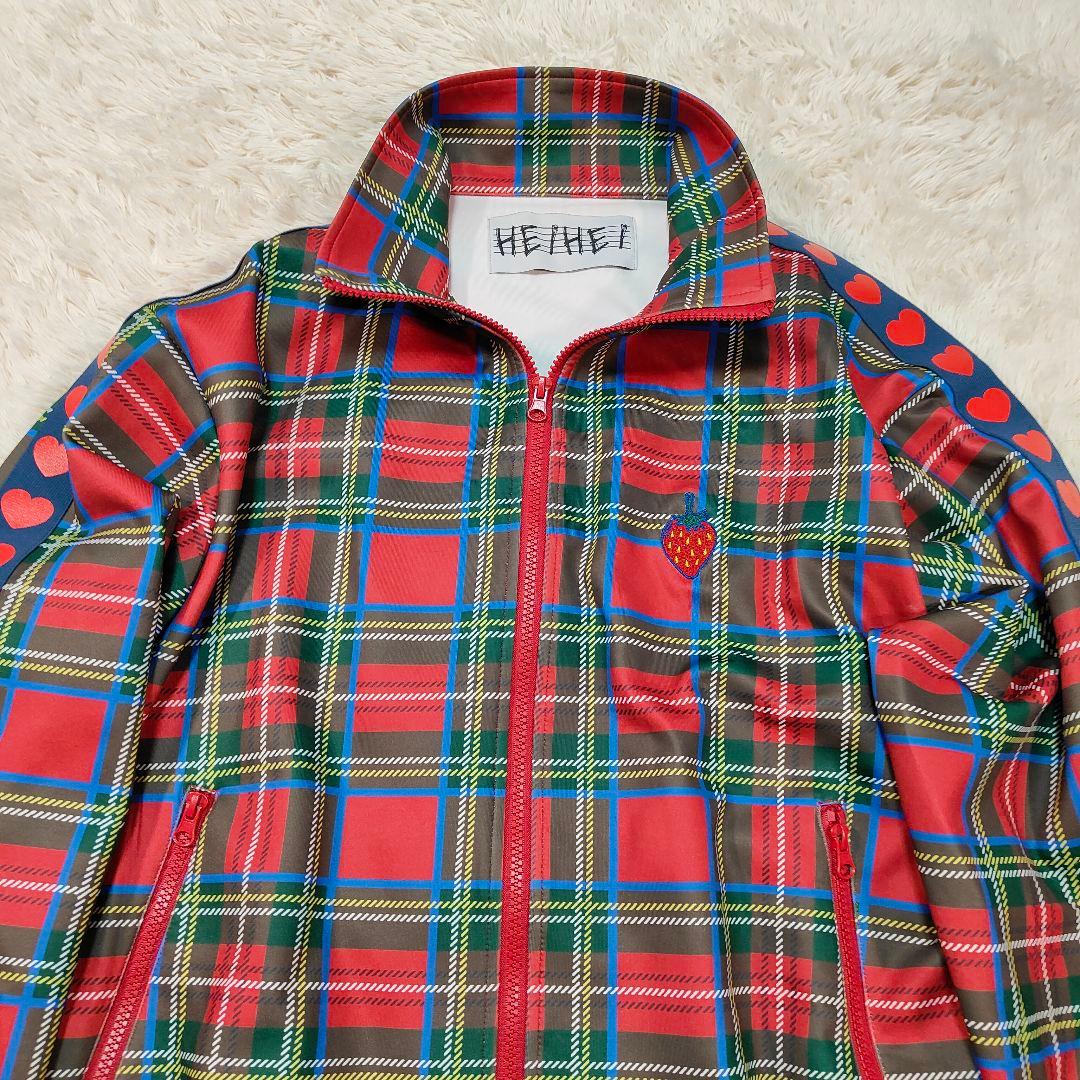 美品✨HEIHEI トラックジャケット 赤 ハート いちご フリーサイズ