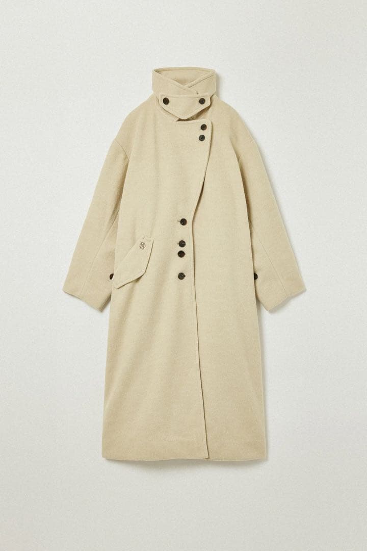 ジャケット・アウター EAPHI MULTI COLLAR LONG COAT beige 2