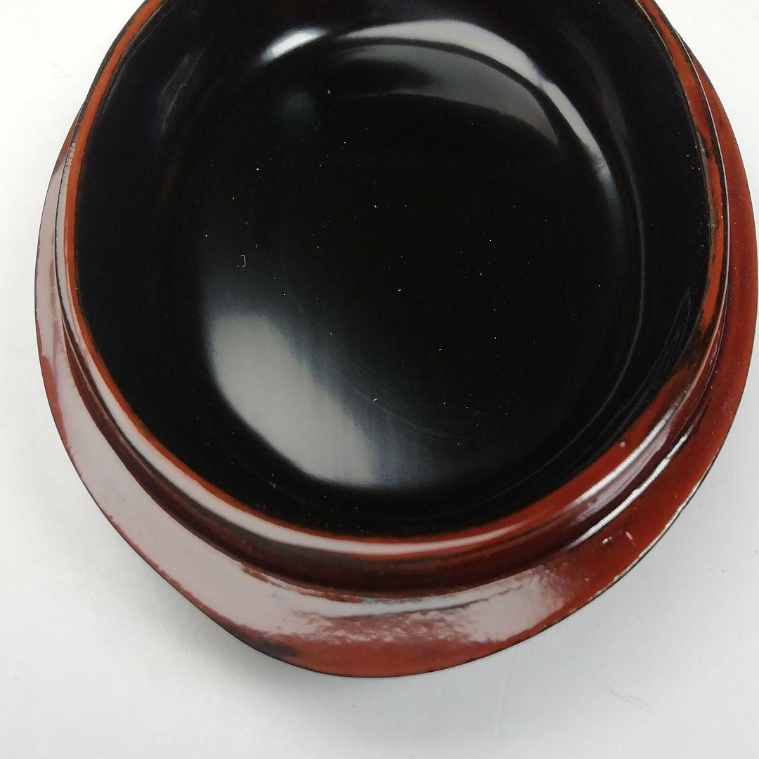 Ｗ１３　香合　『輪島乾漆造り　鶴香合　壱』『塗師　川岸充雅 造』　共箱　茶道具