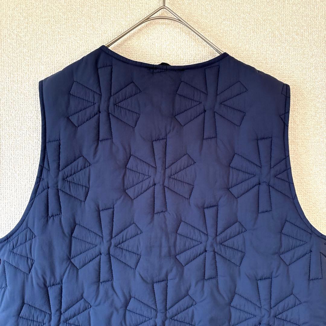 キルティング✨スノーピーク ナイロン ベスト アスタリスク ネイビー 2 M〜L