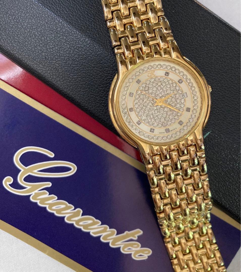 ELGIN エルジン 箱 宝石鑑別書　説明書　ベルトコマ付き