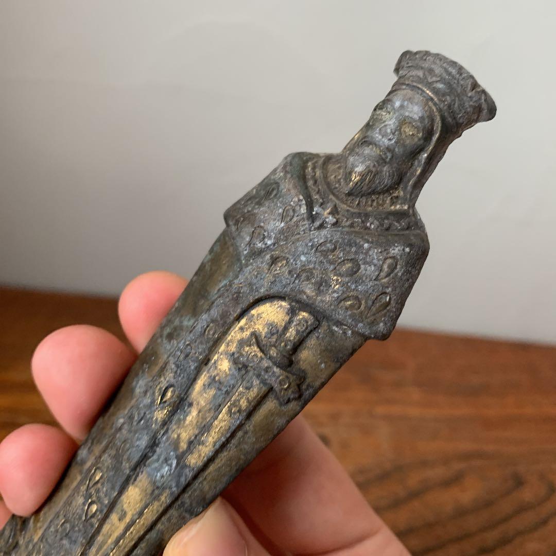 確認用　イタリア製　王様　栓抜き　ビンテージ風　真鍮　ブロカント　シャビー