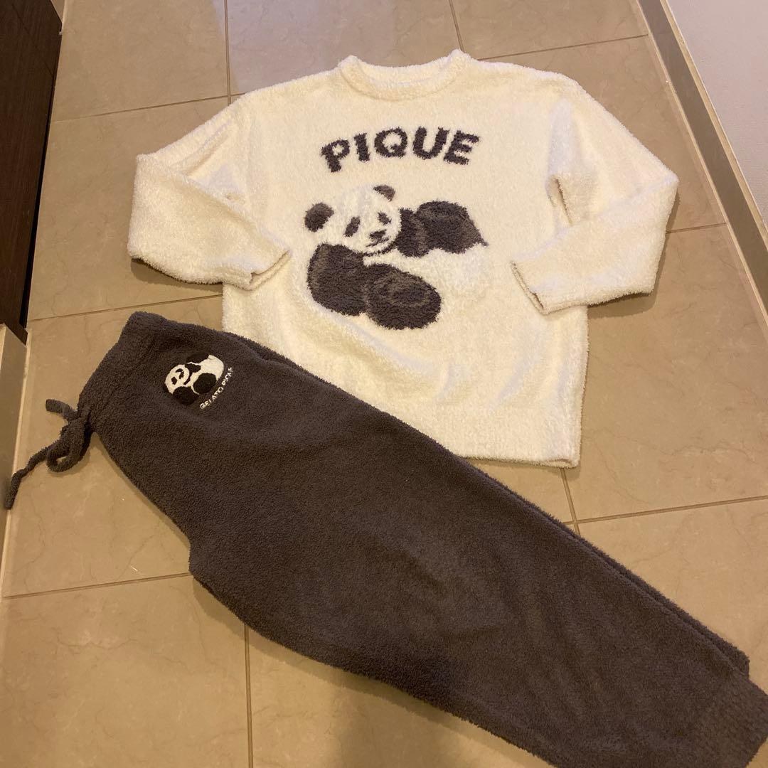 GELATO PIQUE パンダ柄ルームウェア　上下